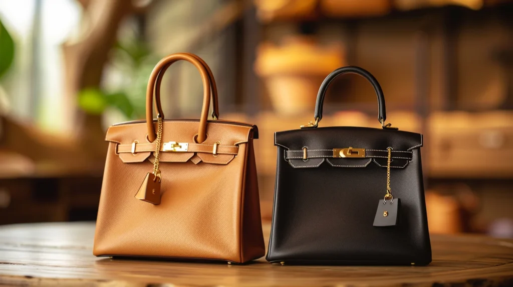 Identification des détails du sac Birkin par rapport au sac Kelly d’Hermès