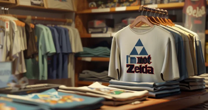 t-shirt I'm not Zelda