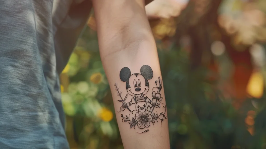 Designs subtiles de tatouages pour les fans inconditionnels de Disney